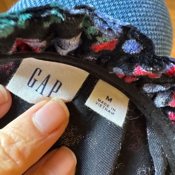 GAP Multicolor Floral Velvet Top - Picture 4 of 4